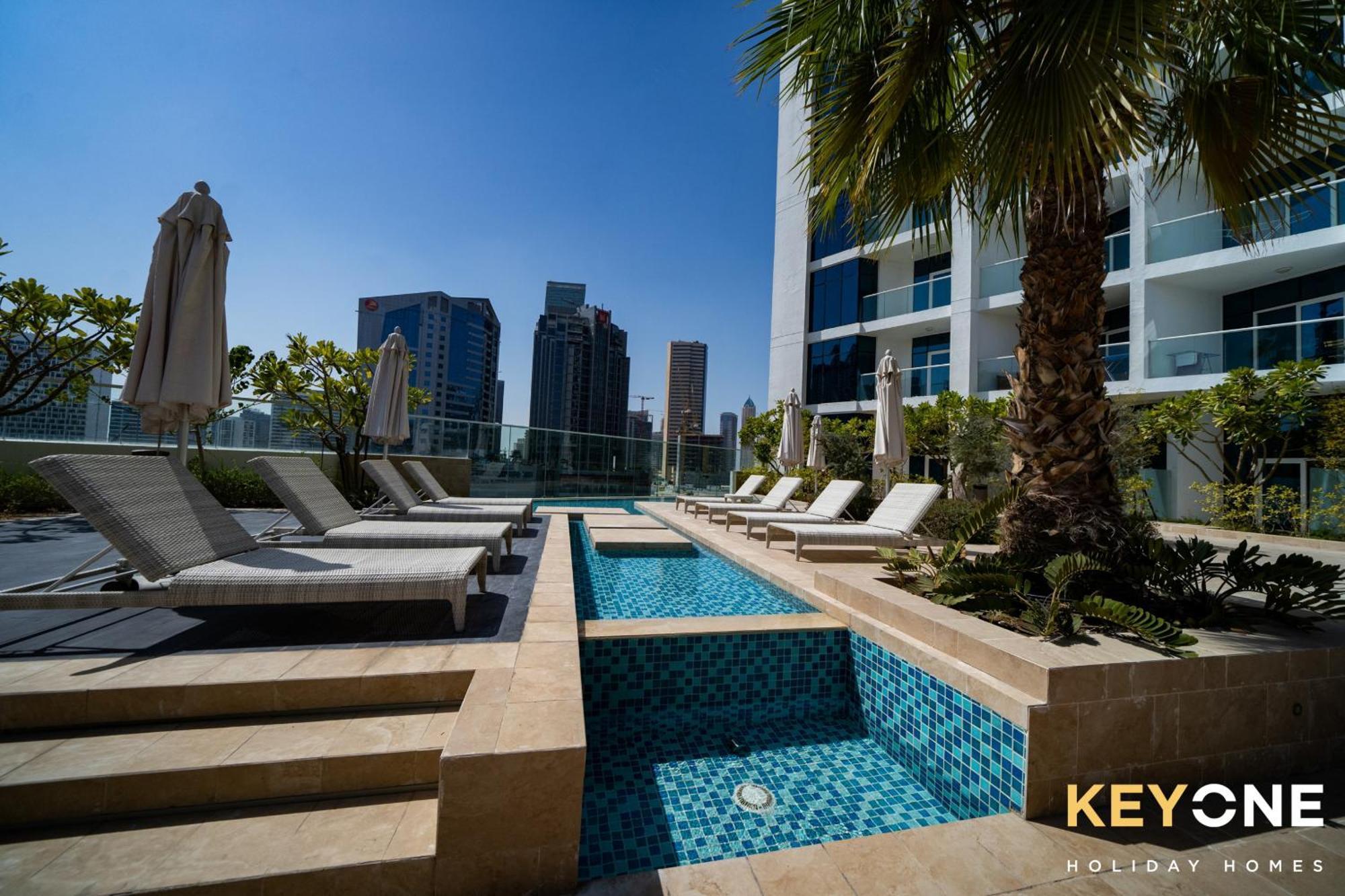 KeyOne - Studio in DAMAC Maison Privé Dubái Exterior foto